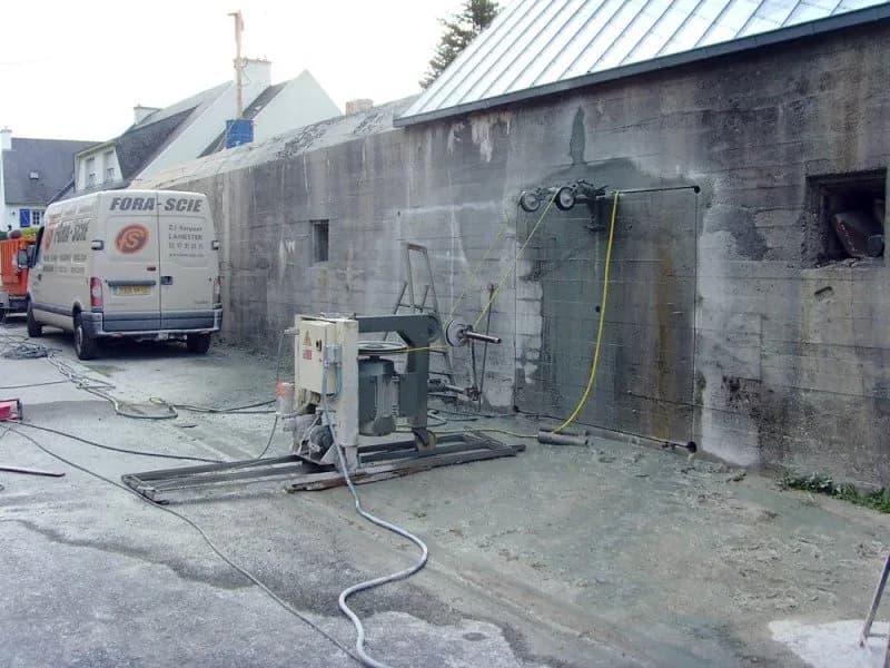 Sciage au cable