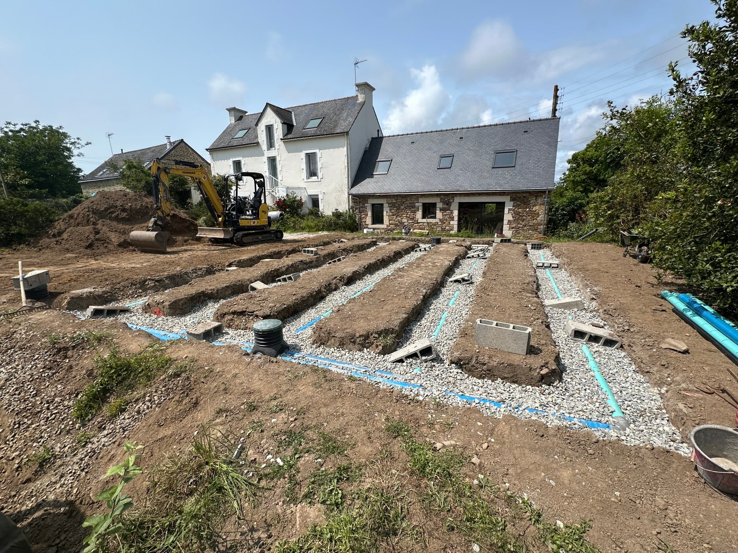 Travaux de terrassement pour Création d’un dispositif d’épandage